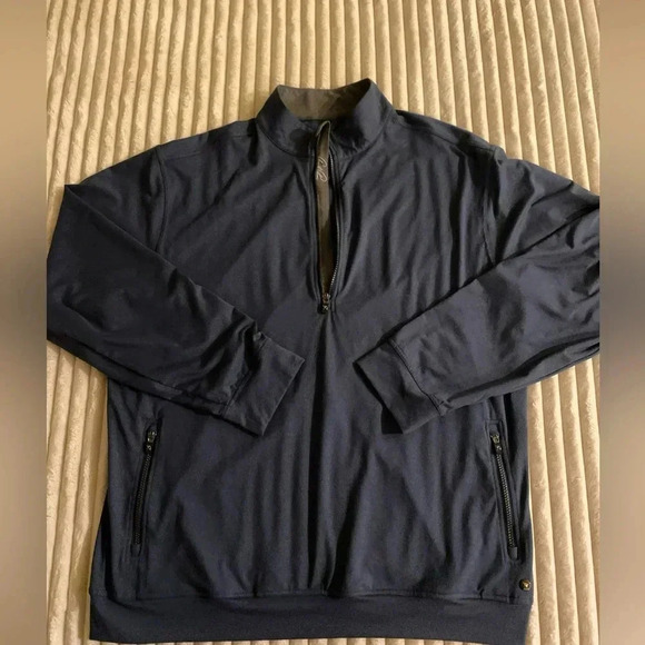 Arnold Palmer Quarter Zip 2XL Blue EUC - Picture 2 of 8